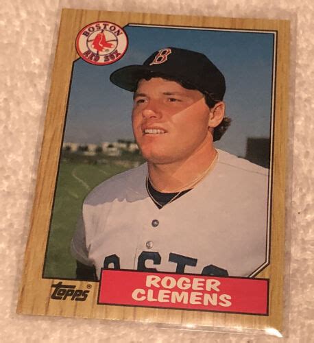 1987 Topps Roger Clemens 340 Boston Red Sox Pitcher EBay