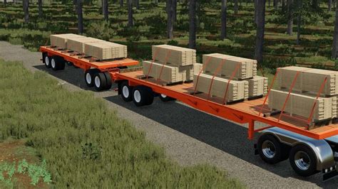 American Flatbed Pack V1 0 0 0 FS25 FS22 Mod