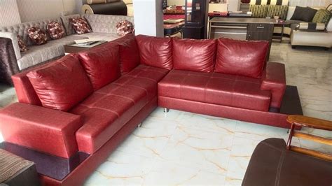 Seater Leather L Shape Sofa At Rs Piece In Kolkata Id