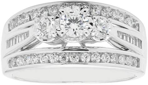 Modern Bride Love Lives Forever 1 Ct Tw Round Diamond 10k White Gold