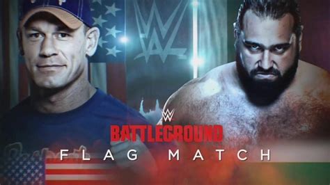 Video John Cena Rusev Return Flag Match Set For WWE Battleground