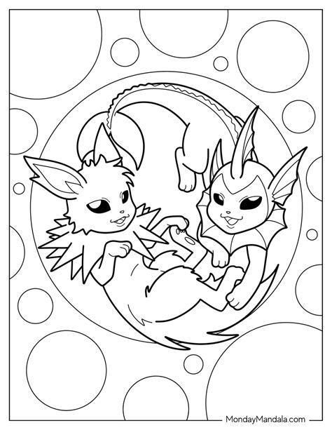 20 Jolteon Coloring Pages Free Pdf Printables