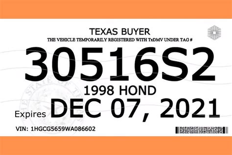 Temporary Texas Paper Id