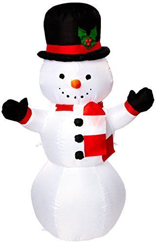 Gemmy Airblown Inflatable Snowman, 4 FEET Tall | Christmas inflatables ...