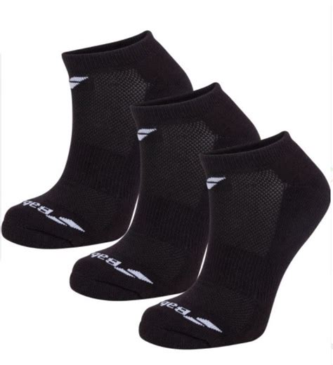 Babolat Invisible 3 Pairs Pack Socks Black Black TennisMaster