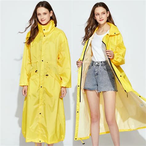 Imperme Vel Feminino Casaco De Chuva Feminino Ponchos Casaco Capuz