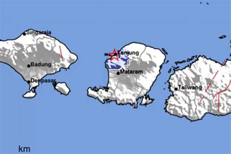 Gempa Bumi M 3 3 Guncang Lombok Utara NTB Tengah Malam Tadi BMKG