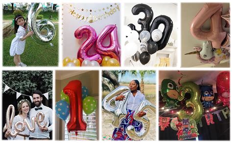 40 Inch Red Large Numbers 0 9 Birthday Party Decorations Helium Foil