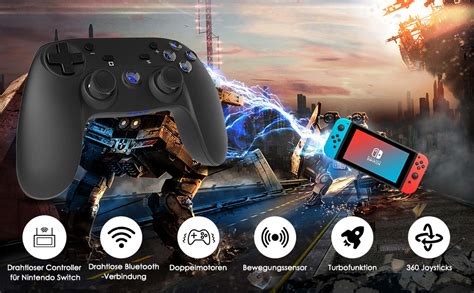 Chereeki Wireless Controller Kompatibel Mit Nintendo Switch Bluetooth