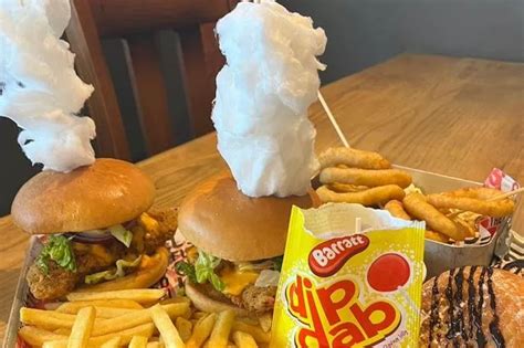 Flaming Grill Pub Goers Can Now Tuck Into A Burger Topped With Candy