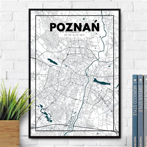 Plakat Mapa Poznania Pomys Na Prezent Plakatowelove Pl