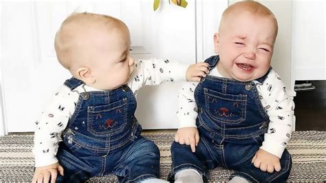 Babies Fighting Again Over Things Twin Babies Fun Fails And Moments