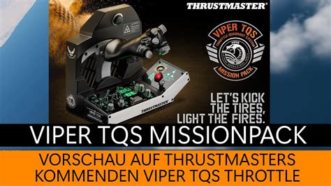 Thrustmaster Viper Tqs Vorschau Mit Dcs F C Dcs World Youtube