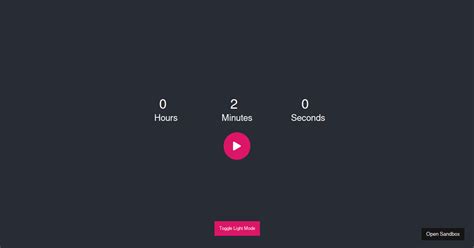 React Hooks Countdown Timer Codesandbox