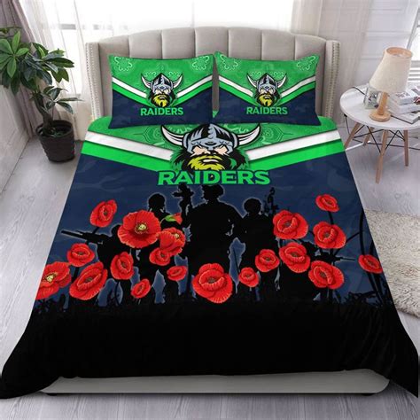 AIO Pride 3 Piece Duvet Cover Set Canberra Raiders Anzac Day Indigen