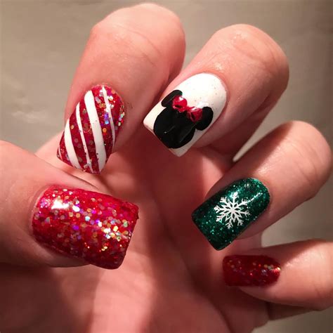 Disney Christmas Nails By Renails Mickey Nails Disney Nails Disney