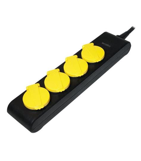 Logilink Lps Socle Multiple M Prises Secteur Noir Jaune