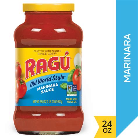 Ragu Old World Style Marinara Sauce Perfect For Italian Style Meals At Home 24 Oz