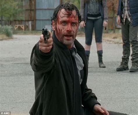 The Walking Dead's Rick Grimes pulls gun on fellow survivors | Daily ...