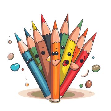 Coloring Pencil Vector, Ring Drawing, Color Drawing, Pen Drawing PNG ...