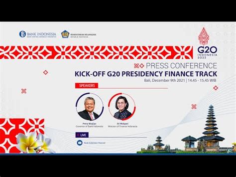 LIVESTREAMING Press Conference Kick Off Presidensi G20 Di Jalur