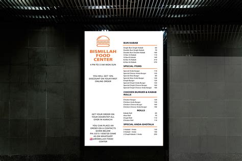 Restaurant FOOD MENU Printable | Behance