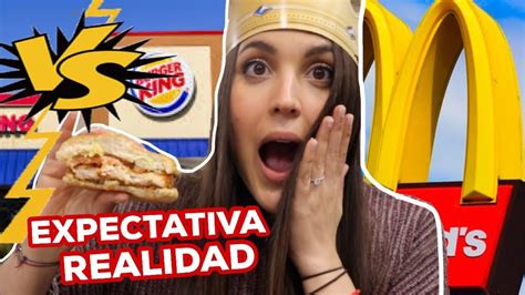 MCDONALDS VS BURGER KING CUÁL ES MEJOR YouTube