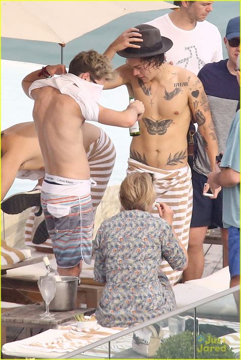 One Direction S Harry Styles Niall Horan Relax Go Shirtless In Rio