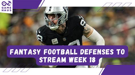 Fantasy Football Defenses To Stream Week