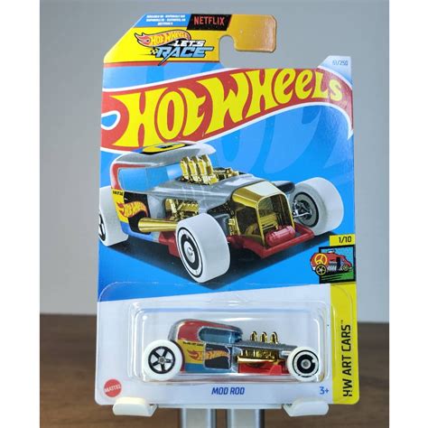 Hot Wheels Mod Rod Netflix Let S Race Grey 61 250 2024 HW ART CARS 1 10 Shopee Malaysia