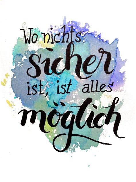 Handlettering Spr Che Weisheiten Spr Che Motivation