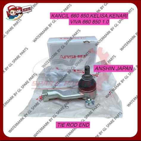 Anshin Japan Tie Rod End Set Perodua Kancil Kelisa Kenari