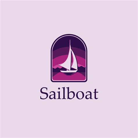 Sailboat logo vector 32485522 Vector Art at Vecteezy