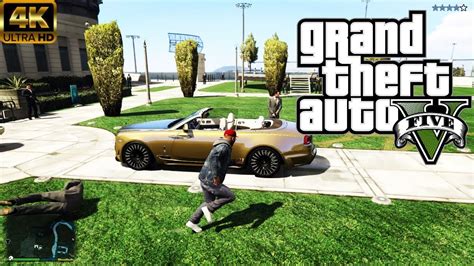 GTA 5 STEALING PRESIDENT GOLDEN ROLLS ROYCE IN FRONT OF POLICE