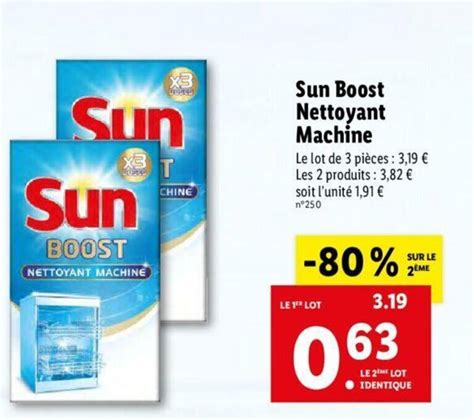 Promo Sun Boost Nettoyant Machine Chez Lidl