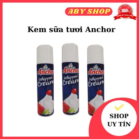 Mua Kem sữa tươi Whipping cream CHẤT LƯỢNG CAO Anchor chai xịt kem