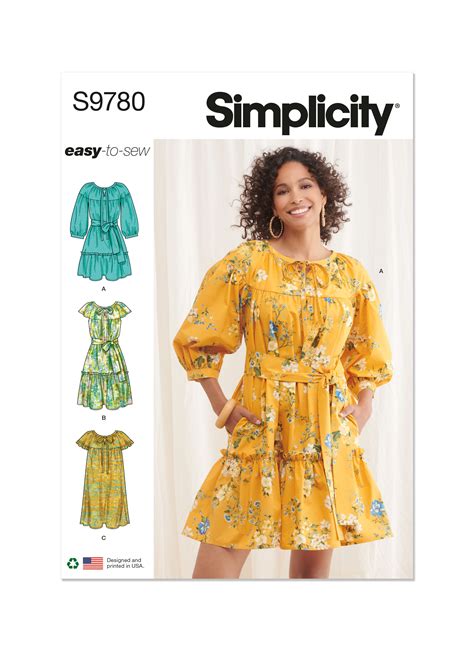 Simplicity 9780 Misses Dresses