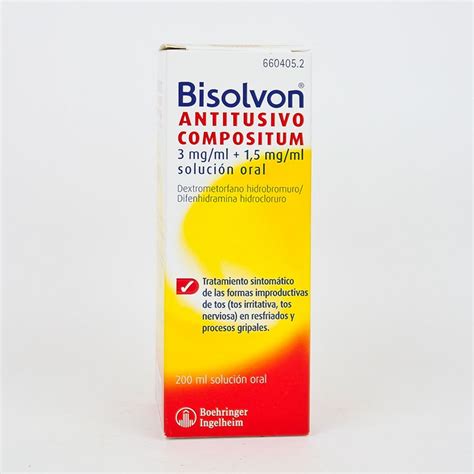 BISOLVON ANTITUSIVO COMPOSITUM JARABE 200 ML