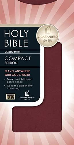 Holy Bible King James Version Burgundy Bonded Leather Classic