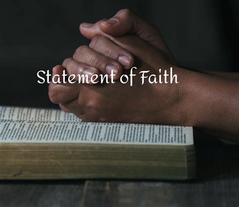 Statement Of Faith Soul Centers