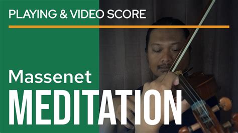 Massenet Méditation from Thaïs with sheet music video score YouTube