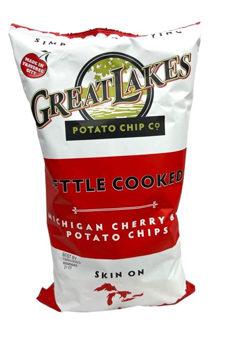 Great Lakes Potato Chip Co Michigan Cherry Bbq Skin On Potato Chips 8