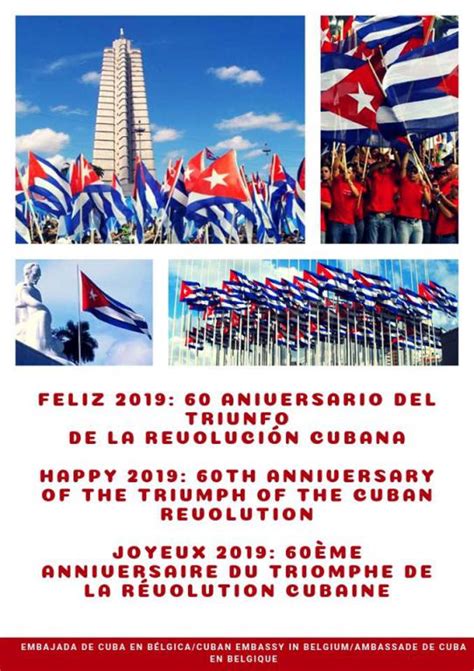 Feliz 2019 Aniversario 60 del Triunfo de la Revolución cubana