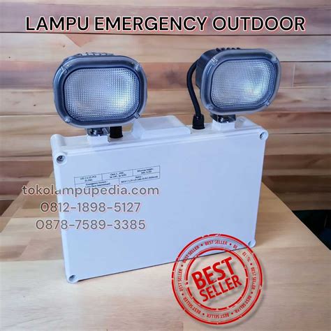 Jual Lampu Emergency Outdoor 2x3W LED Terbaru Toko Lampupedia