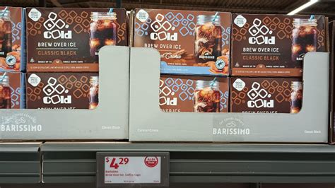 Open Thread Barissimo Cold Brew Over Ice Coffee In Classic Black Caramel Cookie Aldi Reviewer