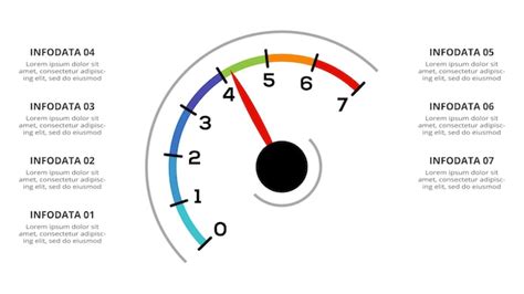 Premium Vector Speedometer Infographic With 7 Elements Template For