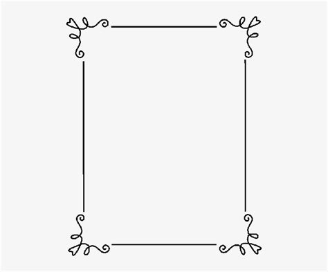 Elegant White Border Png Simple Frames And Borders Transparent Png