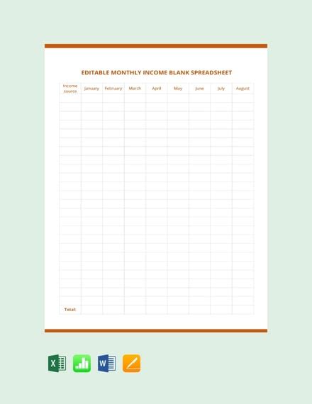 Free Numbers Spreadsheet Templates | Master Template