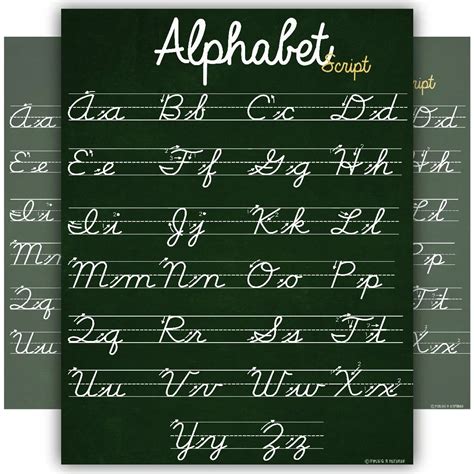 Abc Chart Cursive