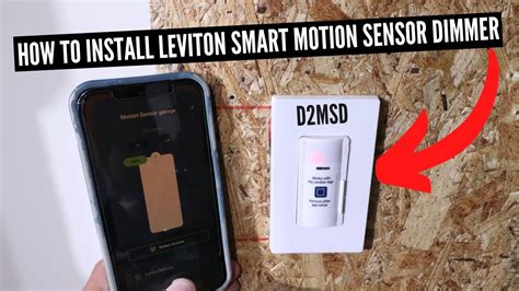 How To Install Leviton Smart Motion Sensor Dimmer Light Switch D2msd Leviton Youtube